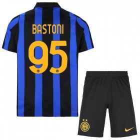 Günstige Fußballtrikots Inter Mailand Bastoni 95 Kinder Heimtrikot 2026-27 Kurzarm