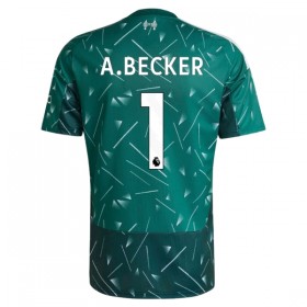 Günstige Fußballtrikots Liverpool A. Becker 1 Torwart Heimtrikot 2026-27 Grüne Kurzarm