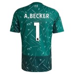 Günstige Fußballtrikots Liverpool A. Becker 1 Torwart Kinder Heimtrikot 2026-27 Grüne Kurzarm