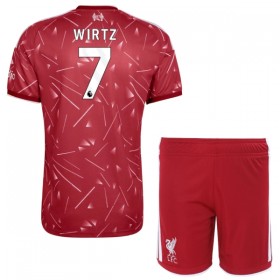 Günstige Fußballtrikots Liverpool Wirtz 7 Kinder Heimtrikot 2026-27 Kurzarm