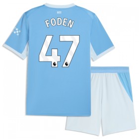 Günstige Fußballtrikots Manchester City Foden 47 Kinder Heimtrikot 2026-27 Kurzarm