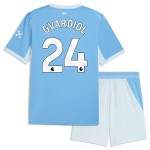 Günstige Fußballtrikots Manchester City Gvardiol 24 Kinder Heimtrikot 2026-27 Kurzarm