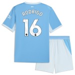 Günstige Fußballtrikots Manchester City Rodrigo 16 Kinder Heimtrikot 2026-27 Kurzarm