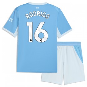 Günstige Fußballtrikots Manchester City Rodrigo 16 Kinder Heimtrikot 2026-27 Kurzarm