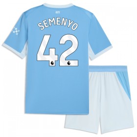 Günstige Fußballtrikots Manchester City Semenyo 42 Kinder Heimtrikot 2026-27 Kurzarm