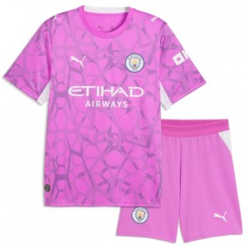 Günstige Fußballtrikots Manchester City Torwart Kinder Auswärtstrikot 2026-27 Rosa Kurzarm