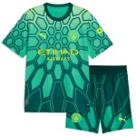 Günstige Fußballtrikots Manchester City Torwart Kinder Heimtrikot 2026-27 Grüne Kurzarm