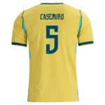 Günstige Fußballtrikots Brasilien Casemiro 5 Heimtrikot FIFA WM 2026 Kurzarm