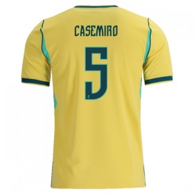 Günstige Fußballtrikots Brasilien Casemiro 5 Heimtrikot FIFA WM 2026 Kurzarm