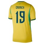 Günstige Fußballtrikots Brasilien Endrick 19 Heimtrikot FIFA WM 2026 Kurzarm