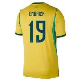 Günstige Fußballtrikots Brasilien Endrick 19 Heimtrikot FIFA WM 2026 Kurzarm