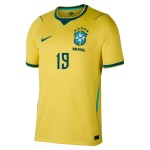 Günstige Fußballtrikots Brasilien Endrick 19 Heimtrikot FIFA WM 2026 Kurzarm