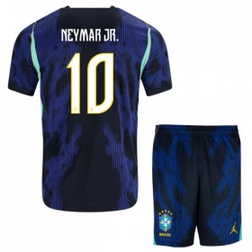 Günstige Fußballtrikots Brasilien Neymar JR 10 Kinder Auswärtstrikot FIFA WM 2026 Kurzarm
