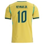 Günstige Fußballtrikots Brasilien Neymar JR 10 Kinder Heimtrikot FIFA WM 2026 Kurzarm