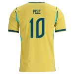 Günstige Fußballtrikots Brasilien Pele 10 Heimtrikot FIFA WM 2026 Kurzarm