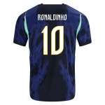 Günstige Fußballtrikots Brasilien Ronaldinho 10 Auswärtstrikot FIFA WM 2026 Kurzarm