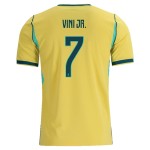 Günstige Fußballtrikots Brasilien Vini JR. 7 Kinder Heimtrikot FIFA WM 2026 Kurzarm