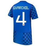 Günstige Fußballtrikots Kroatien Gvardiol 4 Auswärtstrikot FIFA WM 2026 Kurzarm