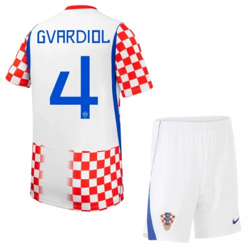 Günstige Fußballtrikots Kroatien Gvardiol 4 Kinder Heimtrikot FIFA WM 2026 Kurzarm Günstige Fußballtrikots Kroatien Gvardiol 4 Kinder Heimtrikot FIFA WM 2026 Kurzarm