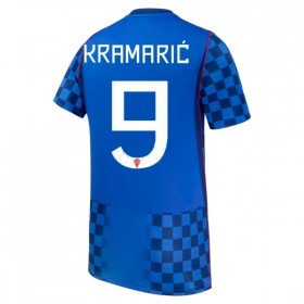 Günstige Fußballtrikots Kroatien Kramaric 9 Auswärtstrikot FIFA WM 2026 Kurzarm