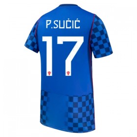 Günstige Fußballtrikots Kroatien P. Sucic 17 Auswärtstrikot FIFA WM 2026 Kurzarm