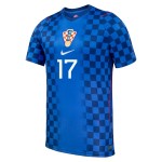 Günstige Fußballtrikots Kroatien P. Sucic 17 Auswärtstrikot FIFA WM 2026 Kurzarm