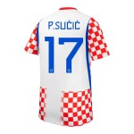 Günstige Fußballtrikots Kroatien P. Sucic 17 Heimtrikot FIFA WM 2026 Kurzarm