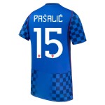 Günstige Fußballtrikots Kroatien Pasalic 15 Auswärtstrikot FIFA WM 2026 Kurzarm