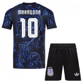 Günstige Fußballtrikots Argentinien Maradona 10 Kinder Auswärtstrikot FIFA WM 2026 Kurzarm