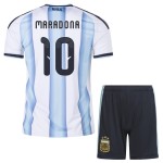 Günstige Fußballtrikots Argentinien Maradona 10 Kinder Heimtrikot FIFA WM 2026 Kurzarm