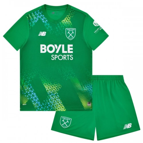 Günstige Fußballtrikots West Ham United Torwart Kinder Heimtrikot 2026-27 Kurzarm Günstige Fußballtrikots West Ham United Torwart Kinder Heimtrikot 2026-27 Kurzarm