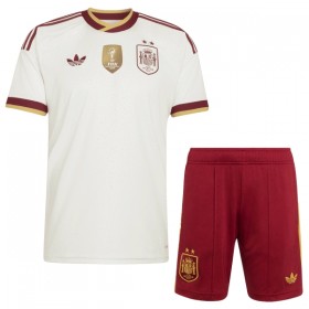 Günstige Fußballtrikots Spanien 2 Stars Kinder Auswärtstrikot FIFA WM 2026 Kurzarm