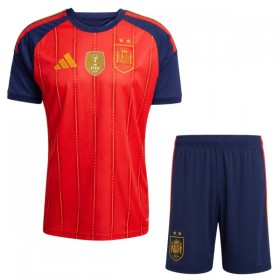 Günstige Fußballtrikots Spanien 2 Stars Kinder Heimtrikot FIFA WM 2026 Kurzarm