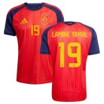 Günstige Fußballtrikots Spanien 2 Stars Lamine Yamal 19 Heimtrikot FIFA WM 2026 Kurzarm