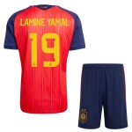 Günstige Fußballtrikots Spanien 2 Stars Lamine Yamal 19 Kinder Heimtrikot FIFA WM 2026 Kurzarm Günstige Fußballtrikots Spanien 2 Stars Lamine Yamal 19 Kinder Heimtrikot FIFA WM 2026 Kurzarm