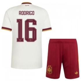 Günstige Fußballtrikots Spanien 2 Stars Rodrigo 16 Kinder Auswärtstrikot FIFA WM 2026 Kurzarm