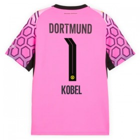 Günstige Fußballtrikots Borussia Dortmund Kobel 1 Torwart Auswärtstrikot 2026-27 Rosa Kurzarm