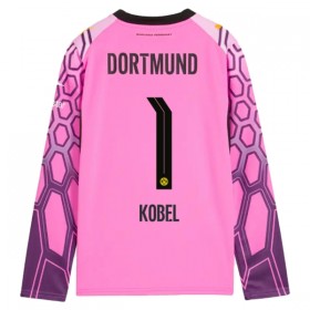 Günstige Fußballtrikots Borussia Dortmund Kobel 1 Torwart Auswärtstrikot 2026-27 Rosa Langarm