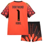 Günstige Fußballtrikots Borussia Dortmund Kobel 1 Torwart Kinder Heimtrikot 2026-27 Orange Kurzarm