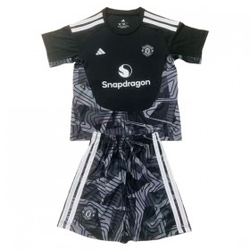 Günstige Fußballtrikots Manchester United Torwart Kinder 2026-27 Schwarze Kurzarm