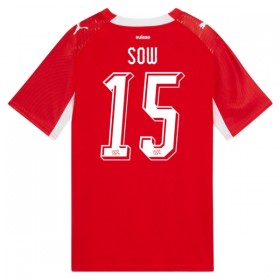 Günstige Fußballtrikots Schweiz Djibril Sow 15 Heimtrikot FIFA WM 2026 Kurzarm