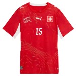 Günstige Fußballtrikots Schweiz Djibril Sow 15 Heimtrikot FIFA WM 2026 Kurzarm