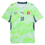 Günstige Fußballtrikots Schweiz Granit Xhaka 10 Auswärtstrikot FIFA WM 2026 Kurzarm