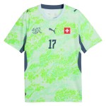 Günstige Fußballtrikots Schweiz Vargas 17 Auswärtstrikot FIFA WM 2026 Kurzarm