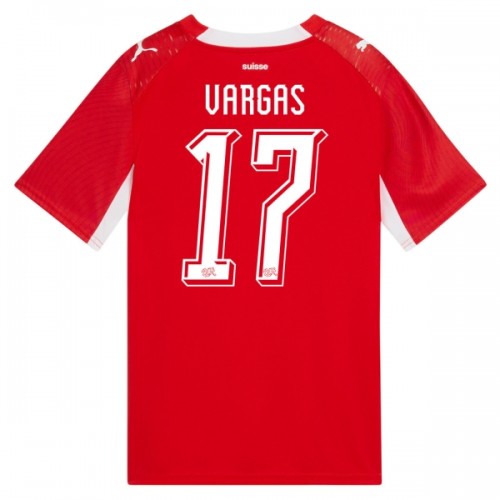 Günstige Fußballtrikots Schweiz Vargas 17 Heimtrikot FIFA WM 2026 Kurzarm Günstige Fußballtrikots Schweiz Vargas 17 Heimtrikot FIFA WM 2026 Kurzarm
