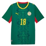 Günstige Fußballtrikots Senegal Sarr 18 Auswärtstrikot FIFA WM 2026 Kurzarm