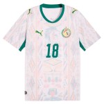 Günstige Fußballtrikots Senegal Sarr 18 Heimtrikot FIFA WM 2026 Kurzarm