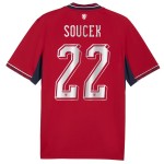 Günstige Fußballtrikots Tschechische Republik Soucek 22 Heimtrikot FIFA WM 2026 Kurzarm
