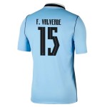 Günstige Fußballtrikots Uruguay Federico Valverde 15 Heimtrikot FIFA WM 2026 Kurzarm
