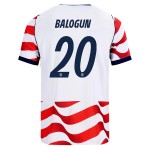 Günstige Fußballtrikots USA Balogun 20 Heimtrikot FIFA WM 2026 Kurzarm